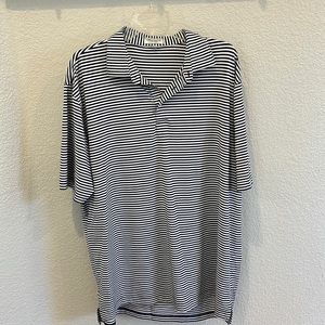 Navy Striped Peter Millar Polo